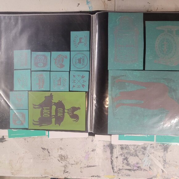 Bundle 1 ~ Reusable Silk Screen Stencils ~ 18 x 15 Binder ~ Farmhouse, Gnomes - Picture 7 of 16